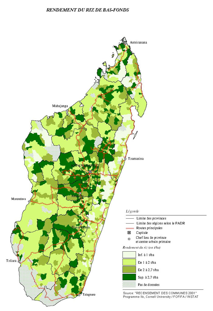 map image - RENDEMENT DU RIZ DE BAS-FONDS